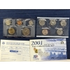 Image 5 : 4 Uncirculated Coin Sets - U.S. Mint - FV $9.56 - 2001 (2) - 1974 & 1987 -Includes Quarters 