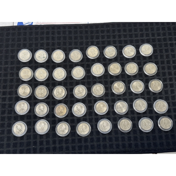 	Lot of 40 Unplated State Quarters  - Mint Condition