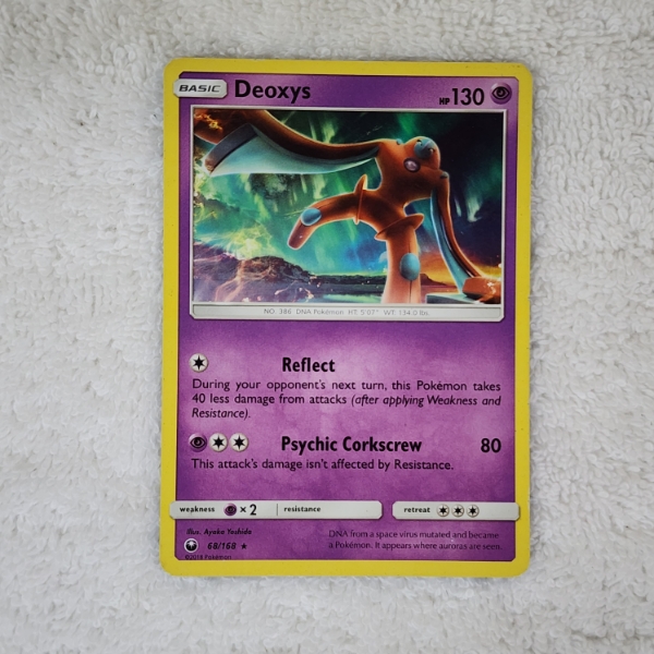 Deoxys 68/168 Non Holo Rare Pokemon Trading Card