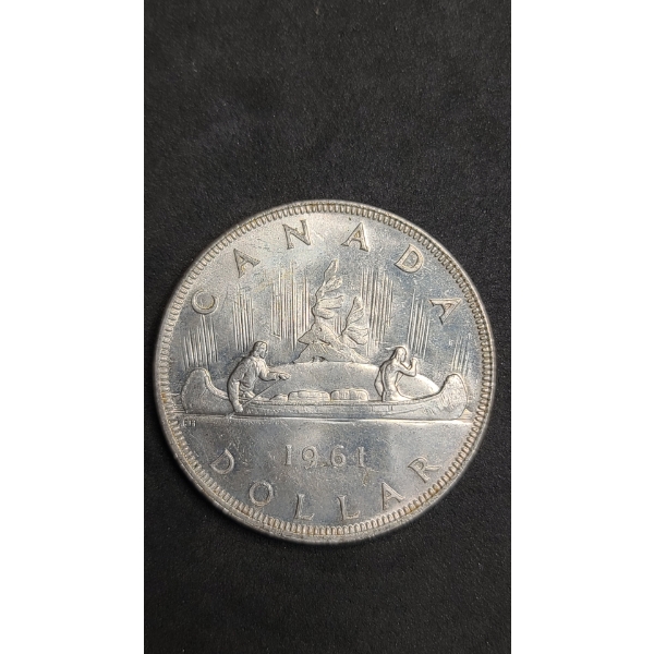 1961 Canadian 80% Silver "Voyageur" Dollar