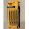 Image 1 : Brand New - Pack of 5 - DeWalt Precision Cutting Jig Saw Blades - 8TPI