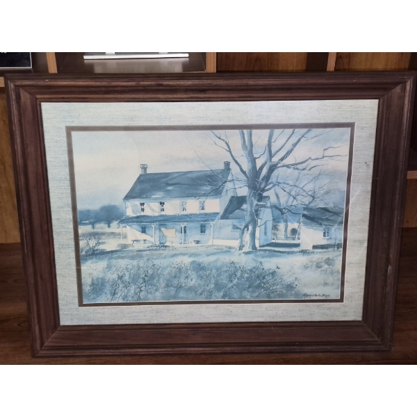 PICKUP IN CANTON - FRAMED 24 X 18  COUNTRY SCENE PRINT