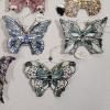 Image 3 : Collection Of Vintage Bradford Editions Heirloom Porcelain Stained Glass Style Butterfly Ornaments