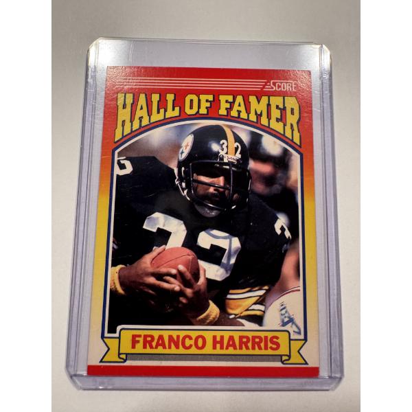1990 SCORE FRANCO HARRIS PITTSBURGH STEELERS HOF FOOTBALL CARD - MINT CONDITION