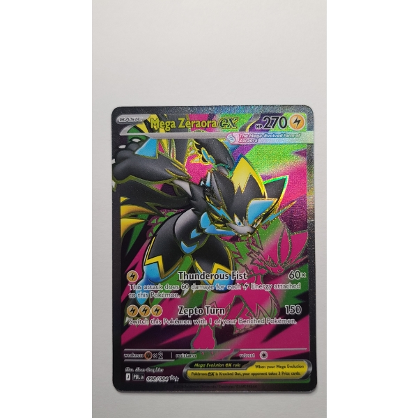 Mega Zeraora ex 098/084 Ultra Rare Holo Pokemon Card From The Pitch Black Expansion