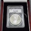 Image 2 : PCGS MS70 United States 2018 Silver 1 Oz .999 Fine Eagle in Nice Wooden Case
