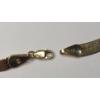 Image 3 : 14K Yellow Gold Herringbone Necklace (Damaged) - Weight: 8.2g