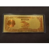 Image 2 : $100 Gold Certificate Gold Foil .999 - 24K Note In Protective Holder - Mint Condition