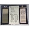 Image 2 : Authentic 1970 Super Bowl IV NFL Football Ticket & 24K Gold Plated Ticket - Mint Condition