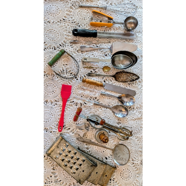 Collection Of Vintage Kitchen Utensils
