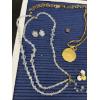 Image 3 : Costume Jewelry - Neckalce & Earrings Sets - Cross Medallion - Bfracelet with missing piece 