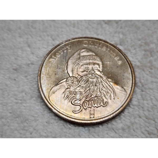 1 Troy Ounce Merry Christmas From Santa Round - "For Someone Special" 