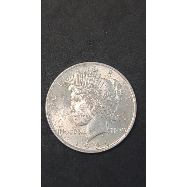 United States 1922 90% Silver Peace Dollar