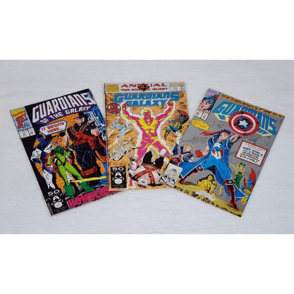 Three Vintage Guardians of the Galaxy Comic Books ~ #17, 20 & 1991 64 Page Edition 