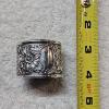 Image 3 : Antique Sterling Silver Repoussé Napkin Ring - 14g