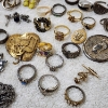 Image 9 : Nice Assortment of Vintage Fashion Jewelry Including Many Rings, Necklaces & Pins!