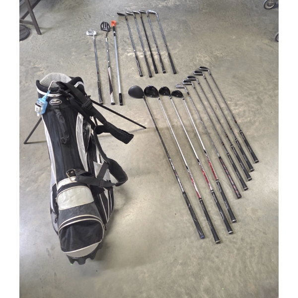Precise Golf Bag With Precise, Top Flight, Callaway & Titleist Clubs In Great Condition! 