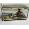 Image 6 : Glass Jewelry Box with Pins Inside - Leopard Pins 