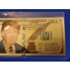Image 3 : Donald Trump Commemorative $100  Bill 24K Gold Foil Trump Note