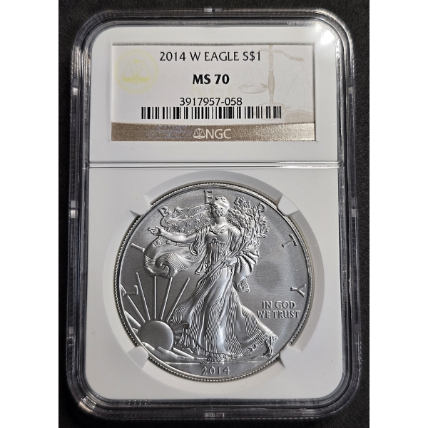 NGC MS70 2014-W American Silver Eagle
