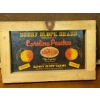 Image 1 : Vintage Framed Sunny Slope Peaches Original Box Label 14" x 9" 
