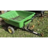 Image 3 : Nice John Deere Tow Behind Farm Cart - 4 ft x 3 ft -With Detachable Hitch bar - Can be used for hand