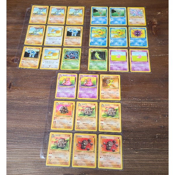 Assorted Vintage Pokémon TCG Cards Including Machop & Machoke