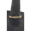 Image 1 : Women's 10K Yellow Gold Channel Set Band Ring With Diamonds - Size 8 - Weight: 1.2g