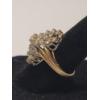 Image 2 : Stunning Women's 14K Plumb Gold 1.00+ Carat Diamond Waterfall Cocktail Ring - Size 7 - Weight: 6.7g