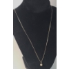 Image 1 : 14K Gold Starburst Engraved Ball Pendant On 14K Gold 25" Flat Square Link Necklace - Weight: 3.8g