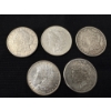 Image 1 : 5 Incredible United States Silver Dollars - 90% Silver - Includes 1883-O Silver Dollar - Outstanding
