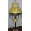 Image 2 : 23" Tall Metal & Glass Table Lamp With 10" Shade In Colorful Yellow 