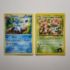 Image 1 : Two Vintage Pokemon Trading Cards Ft. Rare Glaceon & Erika's Ivysaur From Gym Challenge Set