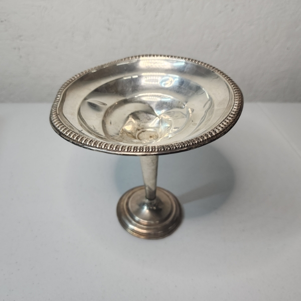 Vintage Weighted Sterling Silver Candy Dish Total Weight: 192.3g