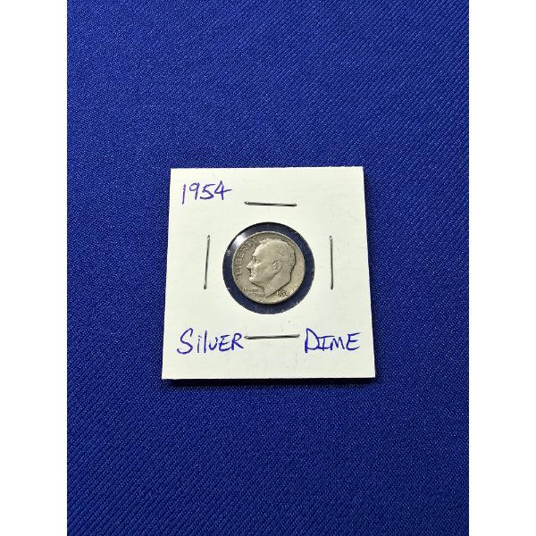 1954 Silver Roosevelt Dime 90% Silver