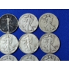 Image 3 : Lot of (16) Assorted Years Walking Liberty Half Dollars - 90% Silver FV: $8.00