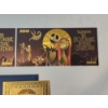 Image 3 : x2 Tim Burton's The Nightmare Before Christmas $100 24K Gold Foil Banknotes w/ CoA