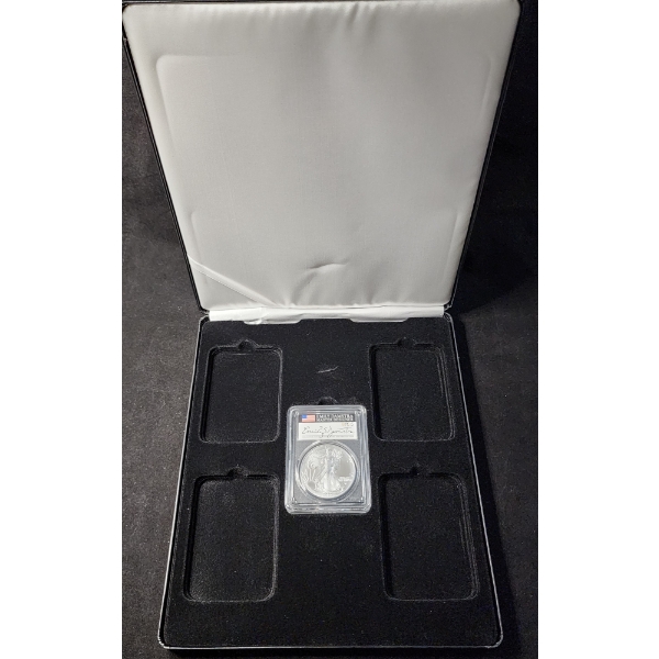 2023 PCGS First Day Of Issue MS70 1 Oz .999 Silver American Eagle - Signed By Emily Damstra 