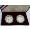 Image 3 : 1995 The US Olympic Coins of the Atlanta Centennial Olympic Games-Two-Coin 90% Silver Proof Set 