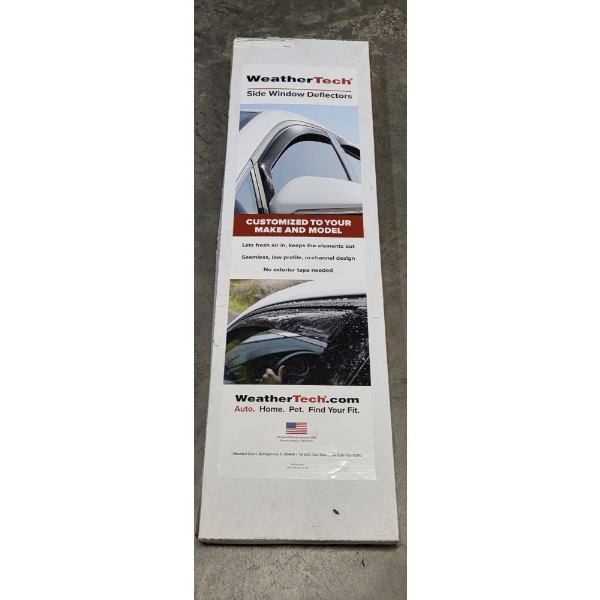 New In Box- WeatherTech Side Window Deflectors Fits GMC Sierra 2014-2018