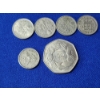 Image 11 : Lot of Assorted UK Coins: 6 Pence, 50 Pence, 5 Pence, 1/2 Crown, 3 Pence