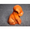 Image 3 : Vintage Pooch The Dog Boyd Glass Tomato Crème Slag With Great UV Glow!