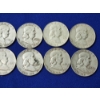 Image 3 : Lot of 10 Assorted Years Franklin Silver Half Dollars FV: $5.00