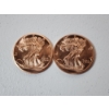 Image 1 : Lot of 2 - American Eagle Design 1 Ounce .999 Fine Copper Rounds