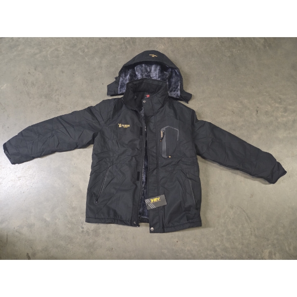 Large Brand New With Tags Faux Fur Lined Mens Jackets With Removable Hood 