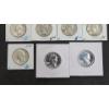 Image 10 : Assorted Pre '64 90% Silver Washington Head Quarters In Coin Holders - Face Value: $3.50