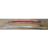 Image 1 : Vintage Sword With 20" Etched Blade With Lion Head Handle & Velvet Sheath 