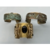 Image 1 : Lot Of 3 Vintage Brass Bracelets - Good Condition
