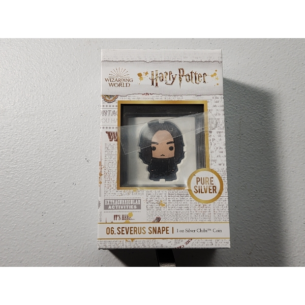 2021 Niue Harry Potter Severus Snape 1 oz .999 Fine Silver Chibi Coin - NZ Mint - Mintage 2,000