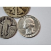 Image 4 : Three United States 90% Silver Coins: 1920 Half Dollar, 1926 & 1960 Quarters